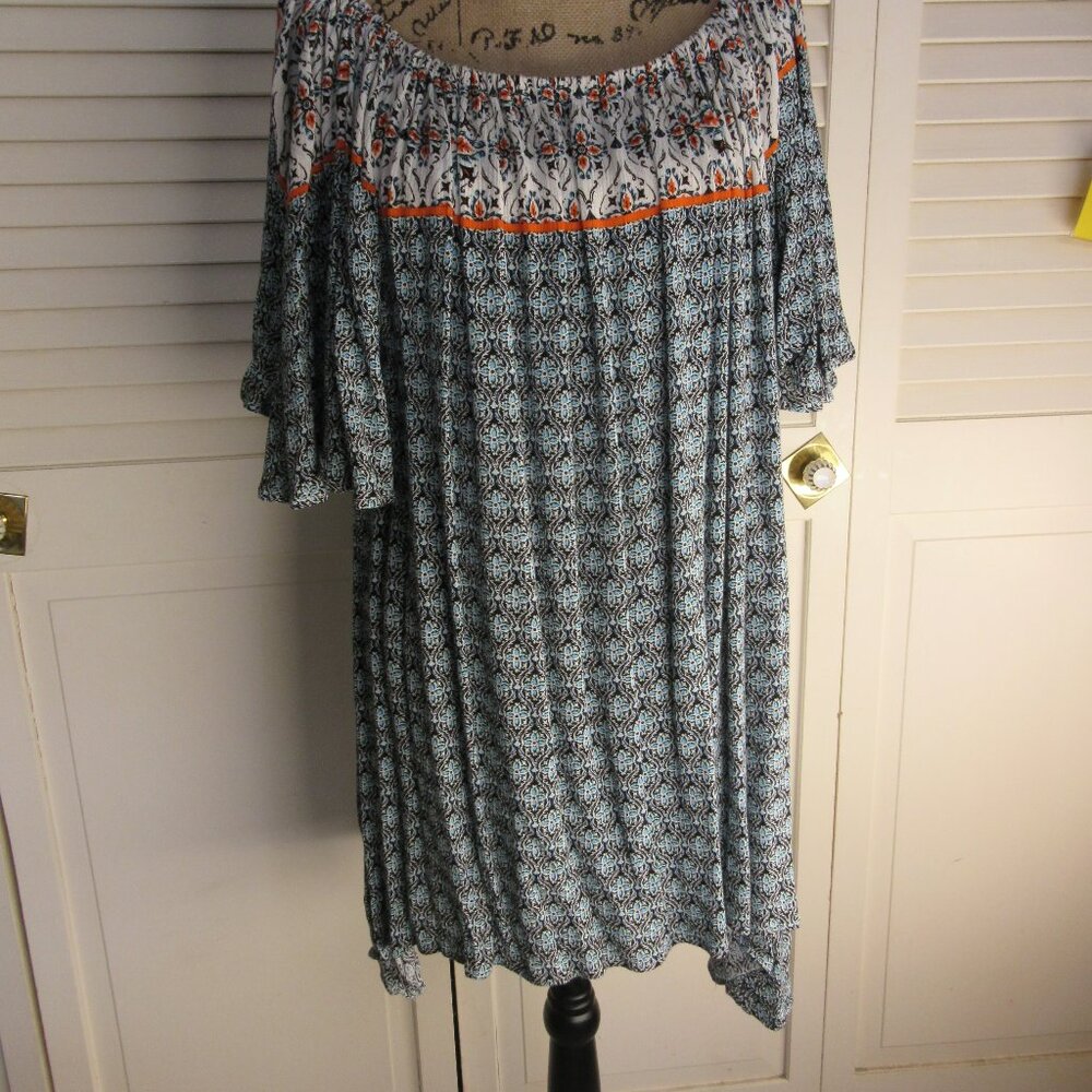 Green Dragon Top 100% Rayon Short Sleeve, Round Elastic Neck - Size - XXL